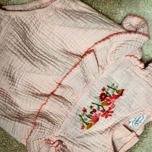 Bubble floral accents kid’s one piece